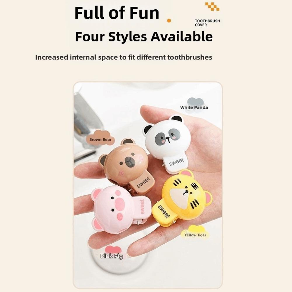 Durable Cute Animal Toothbrush Holder Dustproof Portable Electric Toothbrush Storage Rack Toothbrush Protective Cap