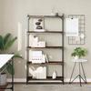VidaXL 5-Tier Bookcase Smoked Oak 80x30x154cm Engineered Wood 837679