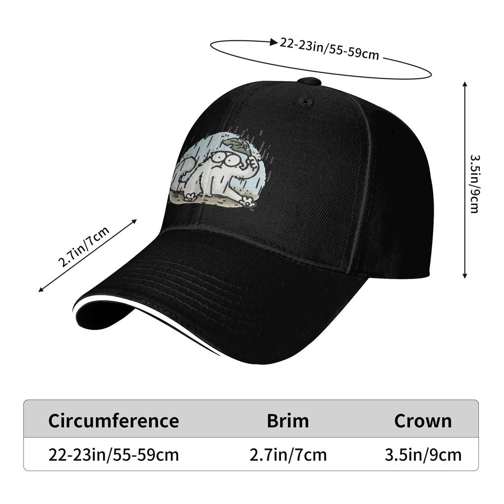 Spring Casual Baseball Cap Simons Cat Kpop Rock Trucker Hat For Female Male Sunscreen Design Baseball Caps