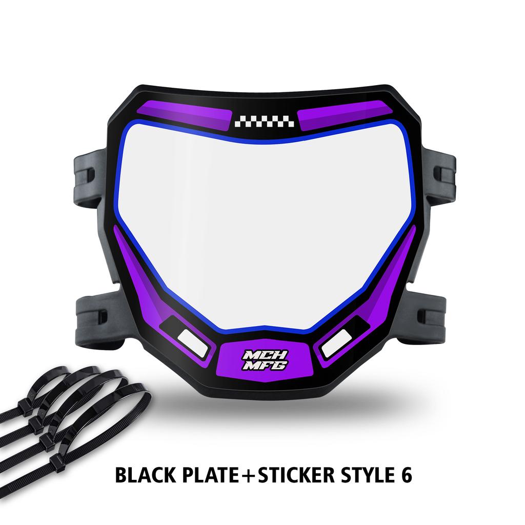 Powerzone Electric Bike Number Plate For Talaria Sting Motorcycle Front License Registration Plate For Super 73 For Surron S X