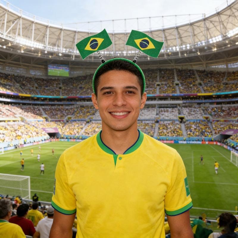 4pcs Matching Soccer Championship Headbands Comfortable Design Headddress For Game Night Parties Decoration