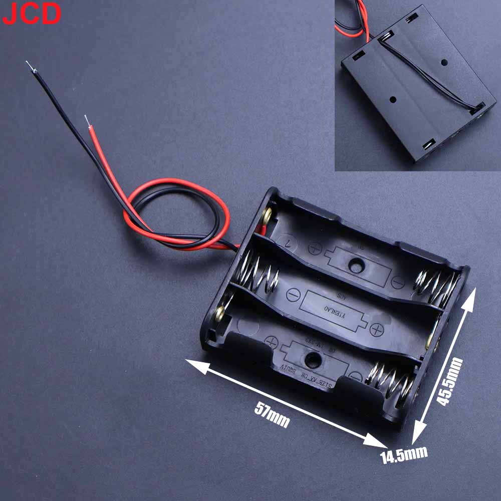 2 Stück 1 2 3 4 5 6 Steckplätze Ports AA 2AA 3AA 4AA 1,5V 3V 4,5V 6V Größe Strom Batterie Aufbewahrungskoffer Box Halter 3xAA 2xAA AA Mit Kabeln