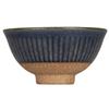 Tatara Rice Bowl, Navy Blue, Shaved, Mino Ware, Microwave and Dishwasher Safe, Large, Ohira, Tableware, Suitable for Home or Cafe Use, 020528