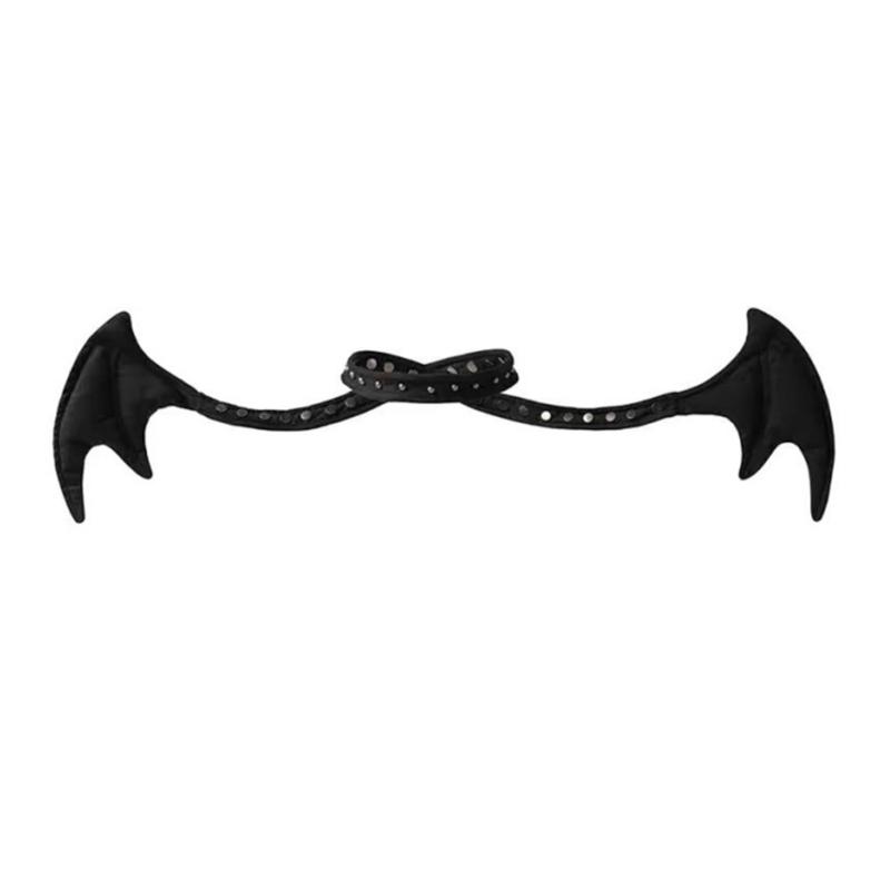 Stylový choker náhrdelník s andělskými a ďábelskými křídly symbolizující dvojí osobnost pro módní jedince, pro běžné nošení