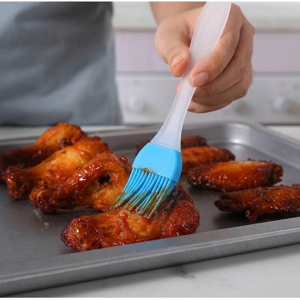 4pcs Kitchen Gadget Basting Brush Silicone Baking Brush Reusable Cooking Brush Baking