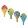 Ocarina Alto 6 Trous Céramique Clé de Do Instrument de Musique Cadeau Ocarina en Poterie pour Débutant Enfants Amis Décor