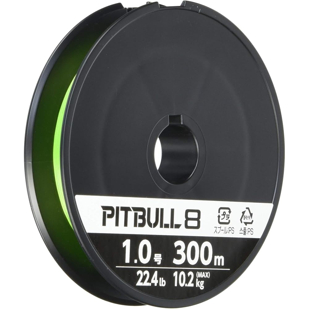 Shimano Pitbull 8 Fishing Line 300m 1.0mm Lime Green