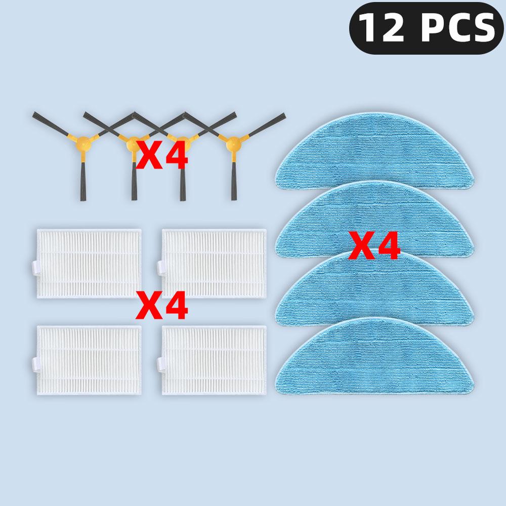 Compatible For Okami U100 Laser Plus R120 / Redmond RV-R650S RV-R670S / PURON PR10 / Genio Navi N600 Parts Filter Side Brush Mop