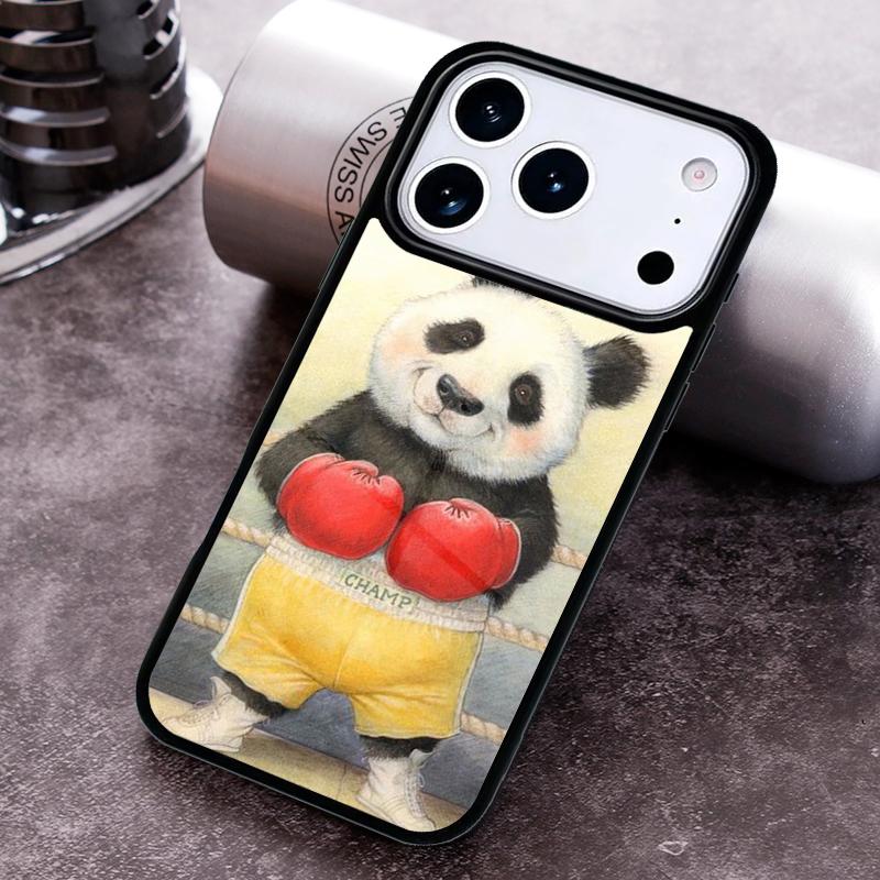 Cute Panda Fashion Phone Case For iPhone 17 16 15 14 13 12 11 Pro Max Plus 17Air Soft Silicone Cover