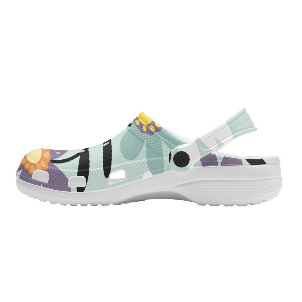Art Printed EVA Garden Clogs Unisex Lightweight Ventilated Slip On Garden Yard Home Bathroom Casual Walking Home Slippers Home Use