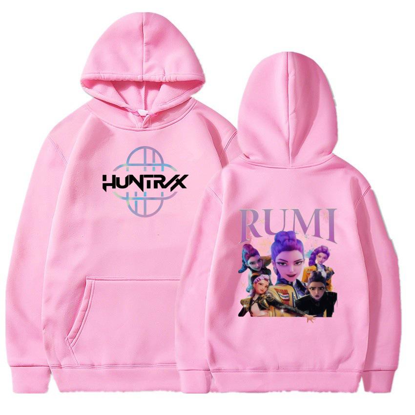 2025 Herbst/Winter KPOP Inspiriertes Demon Hunter Mädchen Fleece Kapuzensweatshirt