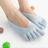 Ladies Cotton Fashion Blend Lace Antiskid Invisible Low Cut Socks Toe Sock Ankle