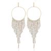 Geometric Sparkling Water Diamond Hoop Earrings For Women Spring