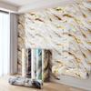 1 Roll 3D Waterproof and Antifouling Wall Sticker Self-Adhesive Marble Wallpaper 1 Roll Thick Foam for Bedroom and Living Room