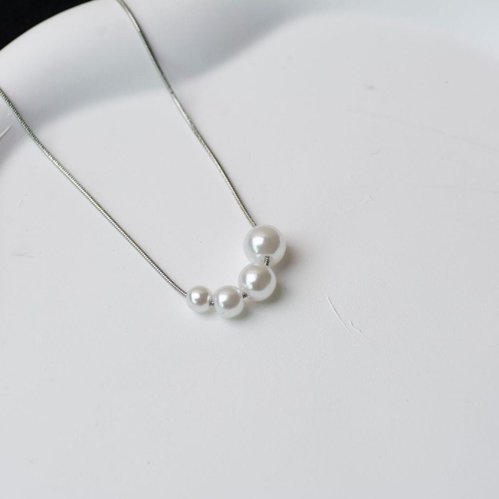 Simple Titanium Steel Necklace Women'S Light Luxury High-End Love Pendant Neck Chain Autumn And Winter Sweater Chain Minimalist Style