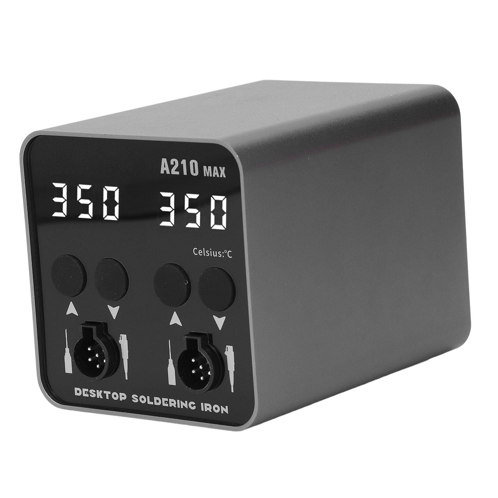 

Паяльная станция с интеллектуальным контролем температуры, двухканальная сварочная ремонтная станция с C210 EU Plug