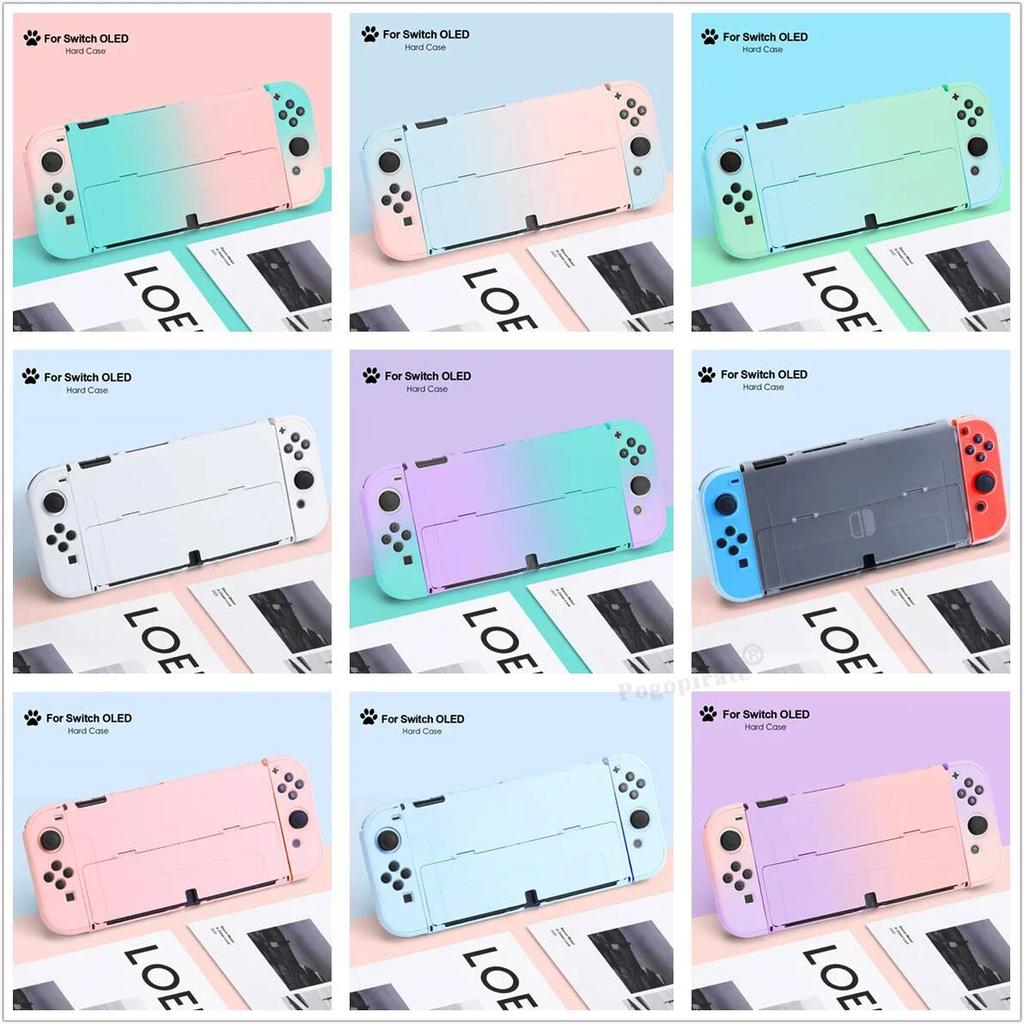Verlauf Hartschale für Nintend Switch OLED PC Schutzhülle Konsole JoyCons Hülle Schutz für Switch OLED Konsole Dropshipp