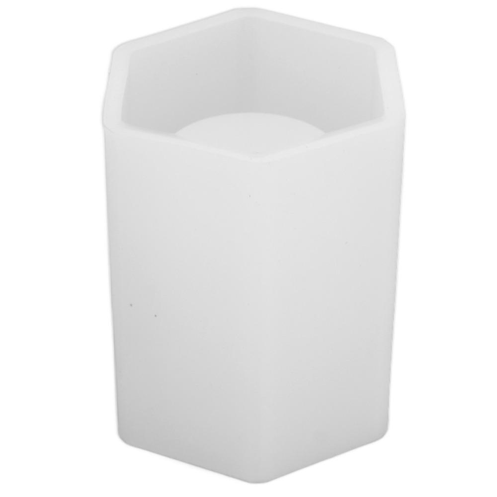 Clay Molds White Resin Mold Reusable Durable Pen Holder Mold Round Cylinder Silicone Molds Desktop Organizer