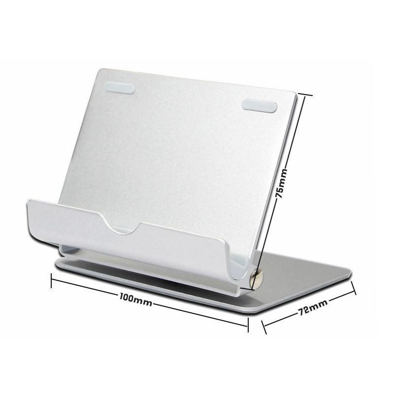 360 Universal Desktop Stand Silver Black Customizable Aluminum Alloy 360 Degree Rotation