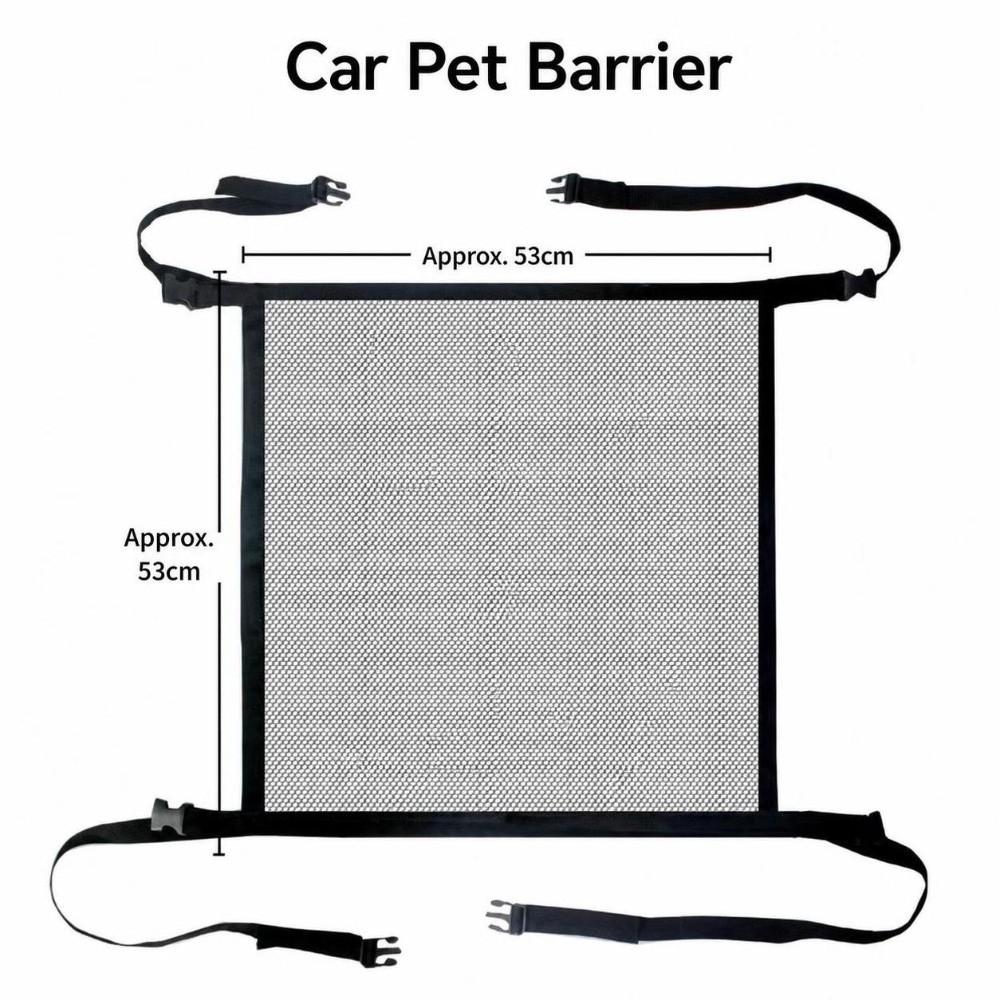 1Pc Mesh Car Pet Barrier Net Elastic Car Mesh Guard Durable Dog Car Divider Adjustable Elastic