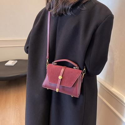 Retro Premium Texture Handbag Women's 2025 Autumn and Winter New Simple Casual Fashion Foreign Style Shoulder Messenger Bag