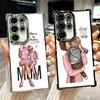 Baby Mama Mädchen Beschichtung Handyhülle Für Samsung Galaxy S24 S25 FE S26 Edge S23 Ultra S22 S21 Plus S20 Anti-Fall Airbag Hülle
