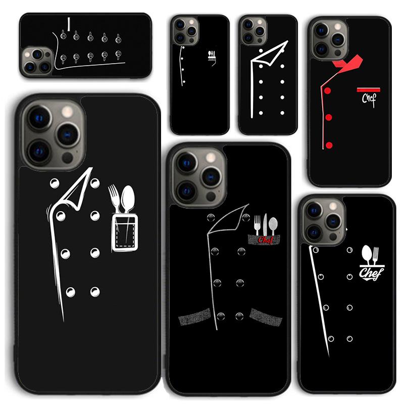 Chef's Uniform Jacket Chef Dad Phone Case for iPhone 17 Air 16 PRO MAX 15 14 PLUS 12 11 13 Back Cover Fundas coque