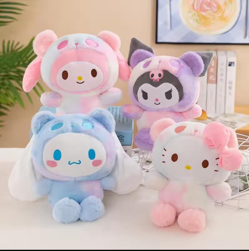 12 Style *1pc Sanrio Heart Hellokitty Kuromi Cinnamoroll Pillow KT Plush Toy Girls Soft Stuffed Animal Toys Stuff Doll Gifts