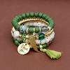 Nepal Multi-Layer Beaded Bracelet Handmade Bracelet Crystal Letter Love Character Jewelry