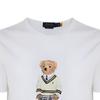 Polo Ralph Lauren SS23 Bear Logo Print Crew Neck Simple Short Sleeve T-Shirt Men T-Shirt White 710853310-018