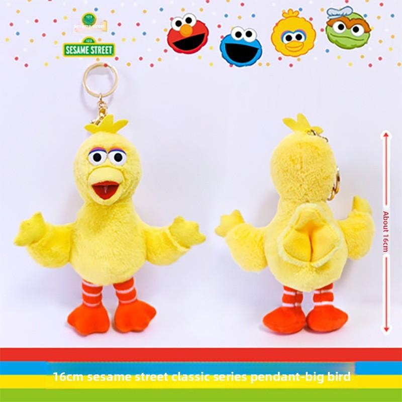 Sesame Street Elmo Portachiavi Peluche Animale Carino Cartone Animato Giocattolo Regalo Per Bambini