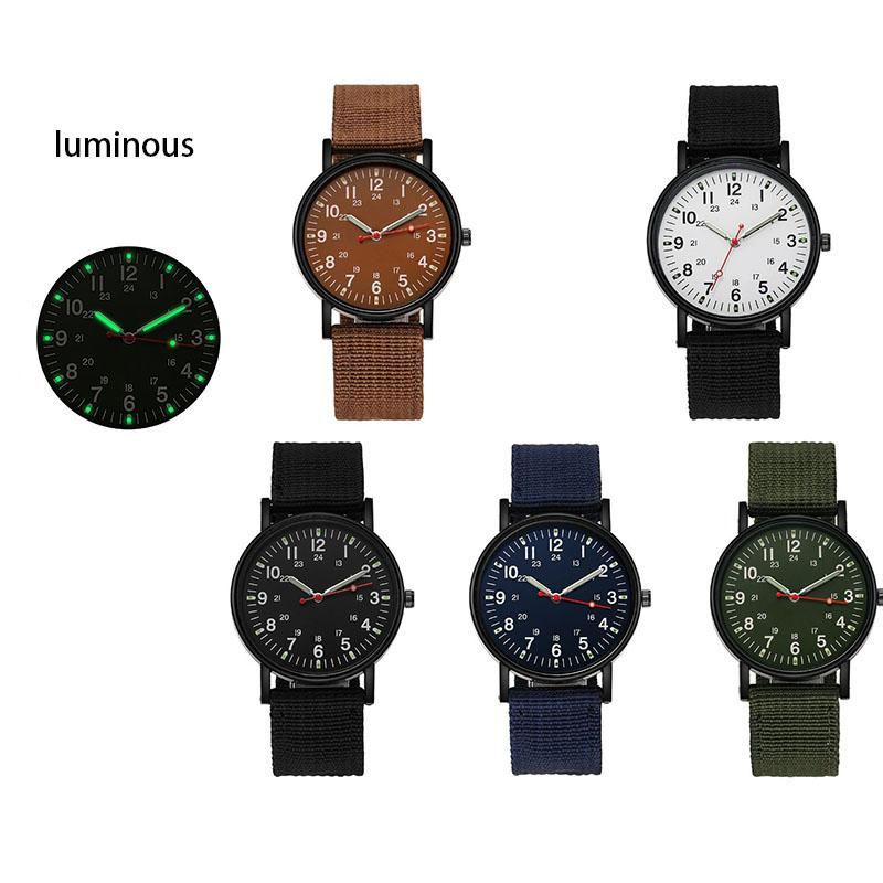 Wrist Men Analog Quartz Analog Watch Nylon Woven Strap Casual Present Sports
