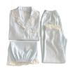 Women's Cloud Cotton Lace Pajama Cardigan Set - Spring & Autumn Collection