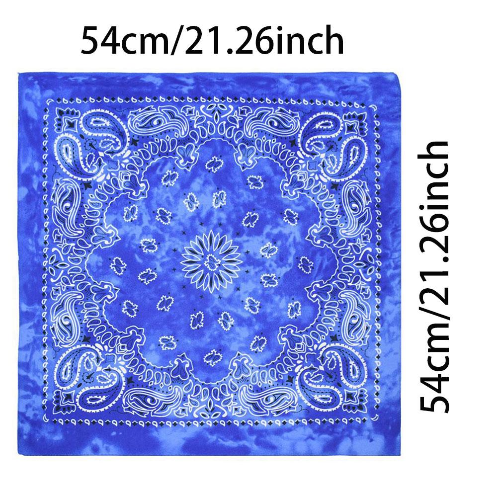 Für Männer/Frauen Halstuch Hip-Hop Paisley Bandanas Halstuch Punk Batik Sport Kopfbedeckung Quadratisches Stirnband Wickelschal Accessoires