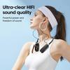 HD Screen Bluetooth 5.4 Headphones Neckband Earphones Wireless Waterproof Headsets HiFi Stereo Earbuds Support TF Card