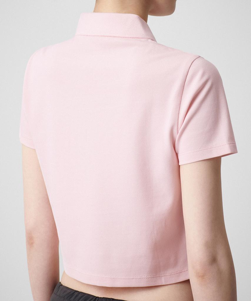 MUSINSA STANDARD WOMAN [Cooltandard] Women'S Crop Pique Polo Shirt [Pink]