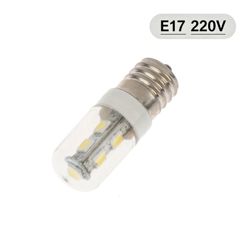 E12 E14 E17 Led Fridge Light Bulb 220V Refrigerator Corn Bulb Led Lamp Cold White Replace Halogen Chandelier Lights
