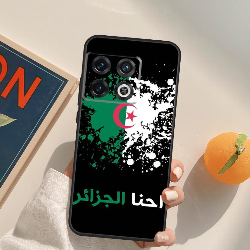Flag Of Algeria Case For OnePlus 12R 13R 13T 10R 15 13 12 11 10T 8T Nord CE 4 3 2 Lite N20 N30 Nord 5 Cover
