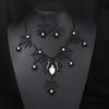 Rhinestone Gothic Spider Necklace Dark Gothic Black Choker Necklace  Witch Costume