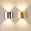 2pcs Portable LED Wall Light, Magnetic Installation, Small Night Light with Motion Sensor, Automatic On/Off, Battery Powered (1200Mah)