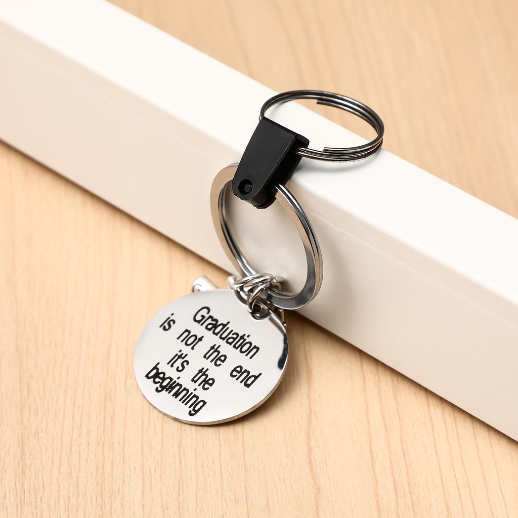 Plastic Keychain Clips Keychain Connectors Clear Flat Key Rings Split Id Badge Holder Strap Clips Office Credit Card