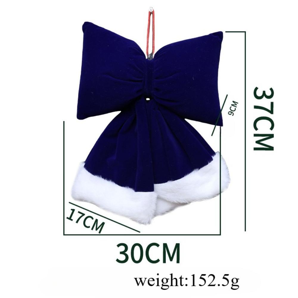 Christmas Plush Bow, Handicrafts, Scene Decoration Props, Christmas Tree Ornaments, Decorations, Christmas Gift, Stocking Stuffers