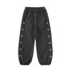 Girls' Fleece-Lined Sweatpants: Cozy Autumn/Winter Style, Thick and Versatile for Medium to Large Kids.