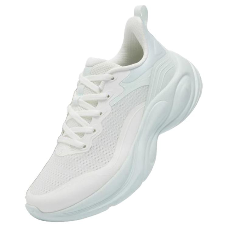 361 Slip Resistant Abrasion Resistant Low top Casual Running Shoes Women's White Green 682512235-3