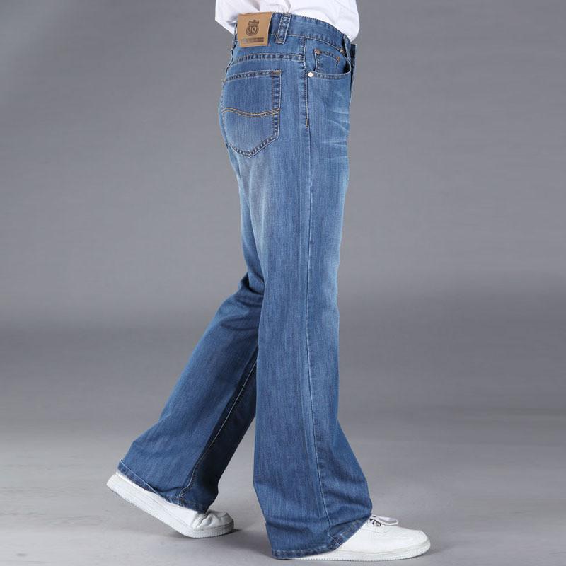 Jeans Da Uomo Jeans Larghi A Zampa Larga Da Uomo Pantaloni Casuali Coreani Larghi Da Uomo