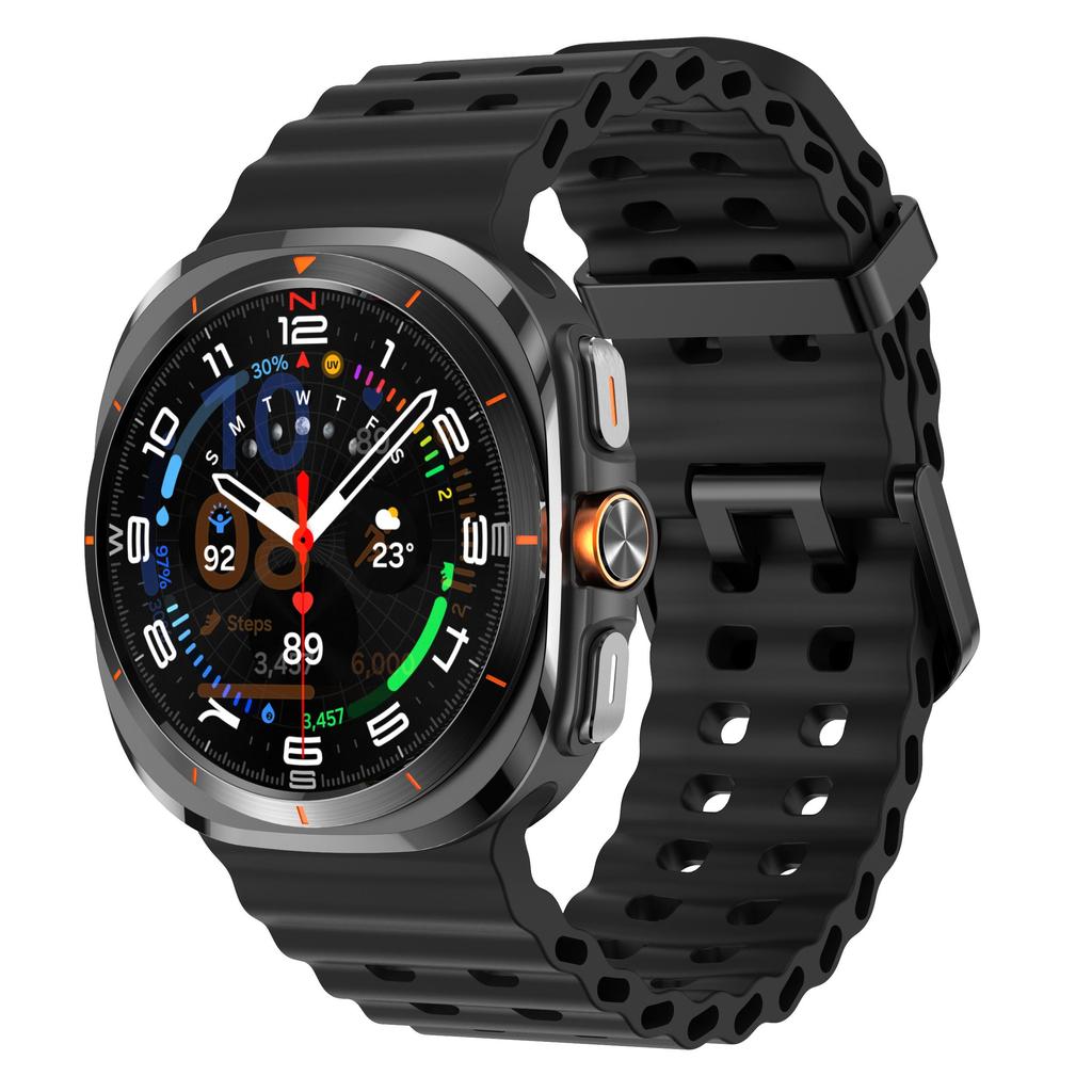 Ocean Band For Samsung Galaxy Watch Ultra Strap 47mm Accessories Sport Silicone Bracelet Correa Galaxy Watch 8/8 Classic Strap