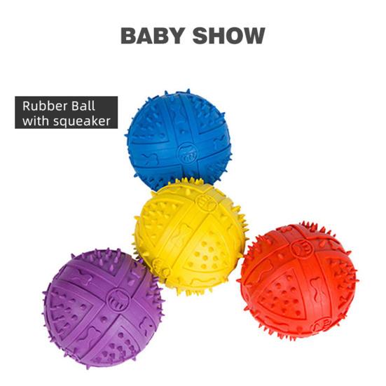 Dog Squeaky Toy Comfortable High Toughness Wear Resistant Small Medium Large Dog Interactive Ball Pet Training
