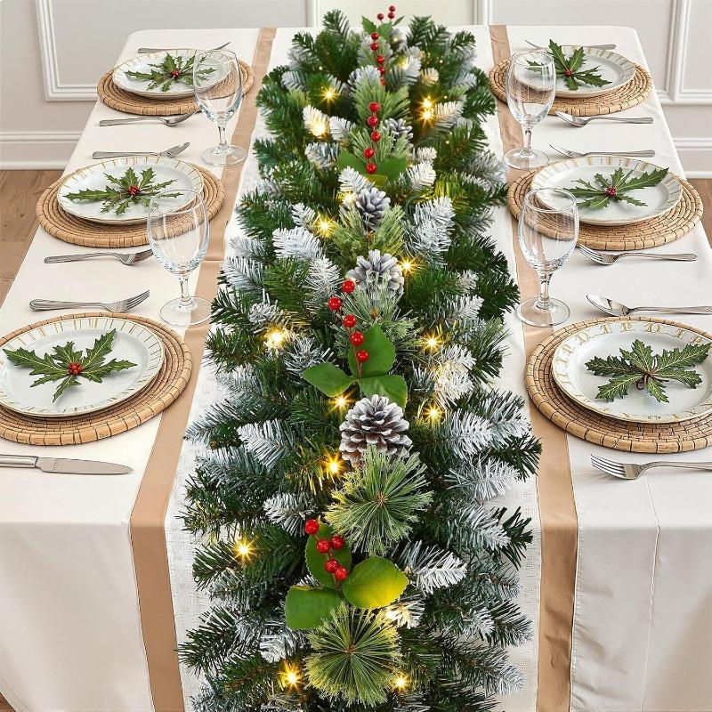 Weihnachtliche Rankenkrone Türhänger fallender Schnee Weihnachtsdekoration Rankenornament Ornament Anhänger Einkaufszentrum Szene Layout