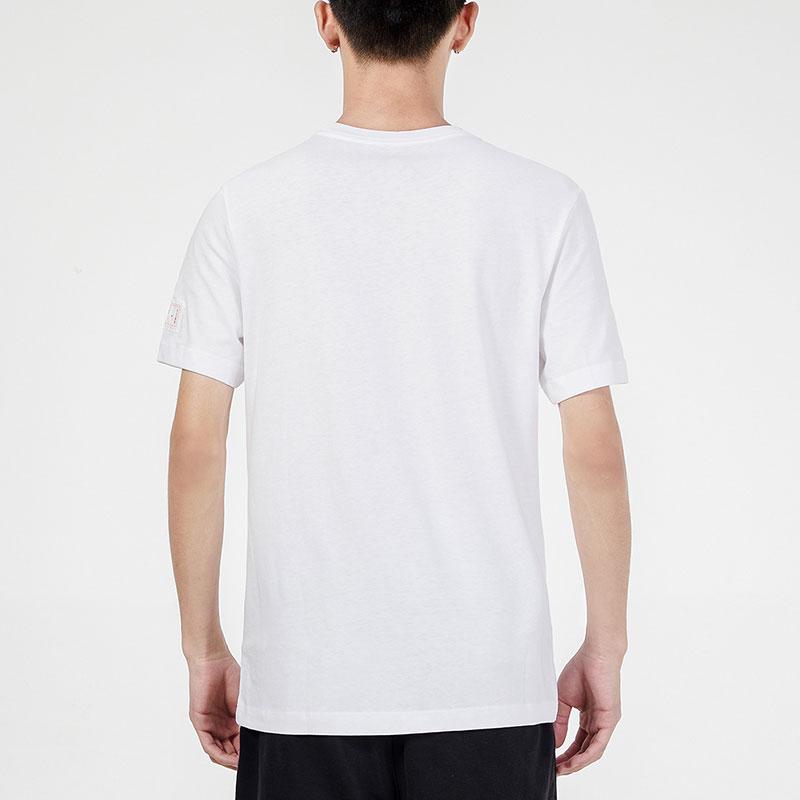 Nike Pánské ležérní prodyšné tričko s krátkým rukávem s potiskem NSW Mech Air Gundam Bílé DJ1400-100