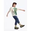 [Monster Series] Mqd Boys' Cartoon Short-Sleeved T-Shirt Summer New Top Kidsren's Bottoming Shirt T-Shirt